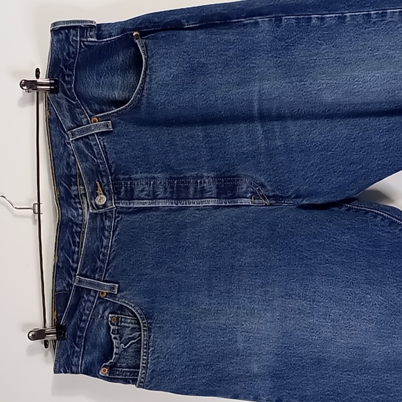 Levi's 501 Button Fly Straight Leg Blue Jeans Men's Size W41 L 29 - Picture 6 of 16